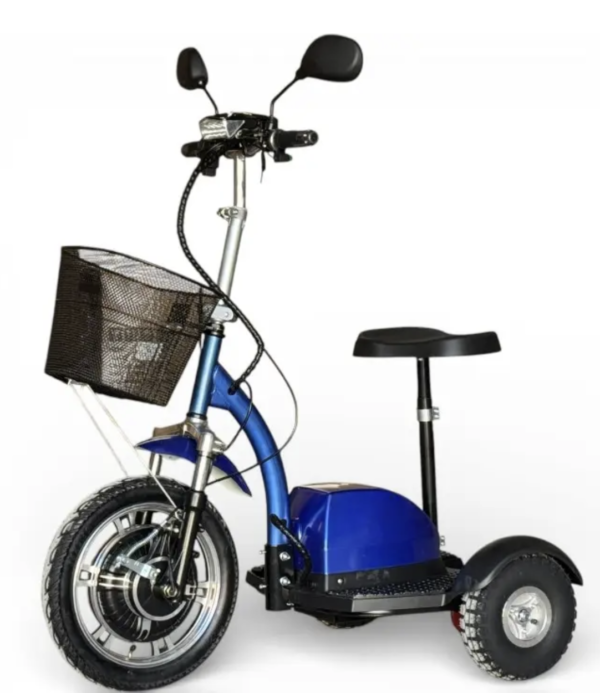 ЕВТИНА СГЪВАЕМА ПРЕНОСИМА ЕЛЕКТРИЧЕСКА ТРИКОЛКА BULLMAX A2 PREMIUM 750W 48V / 12АН, ПРЕДНО ПРЕДАВАНЕ, 160КГ ТОВАРОНОСИМОСТ