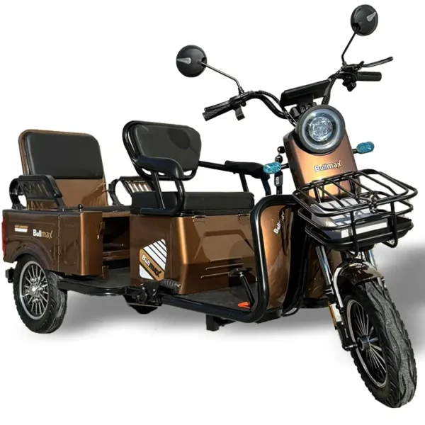 Елктрическа триколка Bullmax A10 Cargo, 1500W, 48V/20Ah, За двама, Товарно Отделение